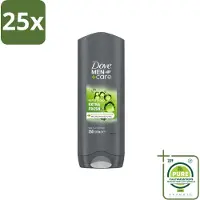 Dove 25 x Men+Care Douchegel - Extra Fresh - 250 ml - Grootverpakking - Vaatwasstrips - Douchegel Voor Mannen - Frisse Geur - Huidverzorging - Uitdroging Voorkomen - MICROMOISTURE Technologie