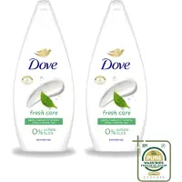Dove 2 x Douchecrème - Fresh Care - 720 ml - Wasstrips - Douchecrème - Huid Verzorging - Zachte Huid - Hydraterende Douchegel - Droge Huid