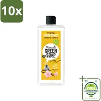 Marcel's Green Soap 10 x Marcel’s Green Soap – Conditioner – Vanilla & Cherry Blossom – 300 ml - Grootverpakking - Vaatwasstrips - Haarverzorging - Natuurlijke Conditioner - Sheabutter - Vanille - Kersenbloesem