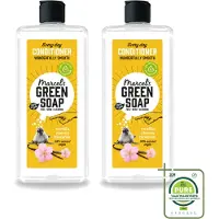 Marcel's Green Soap 2 x Marcel’s Green Soap – Conditioner – Vanilla & Cherry Blossom – 300 ml - Grootverpakking - Vaatwasstrips - Haarverzorging - Natuurlijke Conditioner - Sheabutter - Vanille - Kersenbloesem