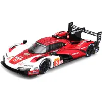 Bburago - Porsche 963 - Nieuw voor 2024: Ontdek de Racing Metallic Replica, met Gedetailleerd Interieur, Openende Deuren en Motorkap, Authentiek 1:24
