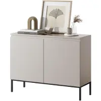 NADUVI Collection Dressoir Kate 2 deurs | spaanplaat beige 100x77x35 cm dressoirs | NADUVI