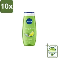 Nivea 10 x – Douchegel – Lemon & Oil – 250 ml - Grootverpakking - Vaatwasstrips - Douchegel Citroen - Huid Verzorging - Citroengeur - Natuurlijke Oliën - Mild Reinigen