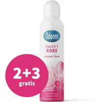Odorex 2+3 gratis: Showerfoam Sweet Rose 200 ml