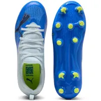 Puma Ultra 7 Match Gras / Kunstgras Voetbalschoenen (MG) Kids Lichtblauw Blauw Lime
