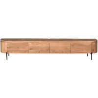 Starfurn Zwevend TV-meubel Excellent Mangohout Naturel 200cm