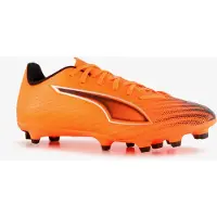 Puma Ultra 6 Play Gras / Kunstgras Voetbalschoenen (MG) Oranje Zwart Zilver