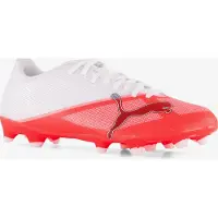 Puma Ultra 7 Play Gras / Kunstgras Voetbalschoenen (MG) Wit Felrood Zwart
