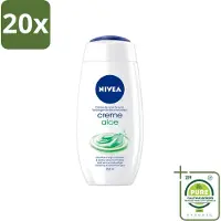 Nivea 20 x - Douchegel - Aloë Douchecrème - 250 ml - Grootverpakking - Vaatwasstrips - Douchegel - Aloe Vera - Hydratatie - Verzorging - Frisse Geur