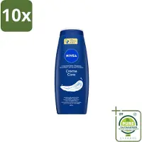 Nivea 10 x – Douchegel – Creme Care – 650 ml - Grootverpakking - Vaatwasstrips - Douchegel - Huid Verzorging - Amandelolie - Druivenpitolie - Vochtbalans