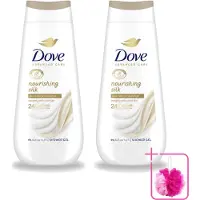 Dove 2 x Douchecrème - Nourishing Silk - 225 ml - Bulkverpakking - Douchecrème - Douchemop - Huid verzorging