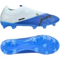 Puma Ultra Nitro 7 Match Veterloze Gras / Kunstgras Voetbalschoenen (MG) Lichtblauw Blauw Lime