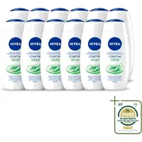 Nivea 12 x - Douchegel - Aloë Douchecrème - 250 ml - Wasstrips - Douchegel - Aloe Vera - Hydratatie - Verzorging - Frisse Geur