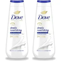 Dove 2 x Douchecrème - Deeply Nourishing - 600 ml - Voordeelverpakking - 2 stuks