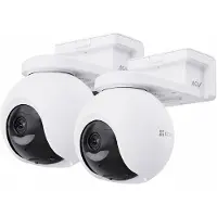 Ezviz HB8 Pro 4K - Draadloze 4K Beveiligingscamera - 360° Pan & Tilt - Kleur Nachtzicht - AI Detectie - Werkt met Google Assistant & Alexa - AI-tracking - Geen maandkosten - Wit - 2 Stuks