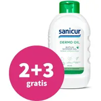 Sanicur 2+3 gratis: Bath & Showergel Dermo-Oil 300 ml