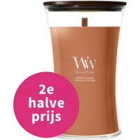 Woodwick Pumpkin Praline Large Geurkaars