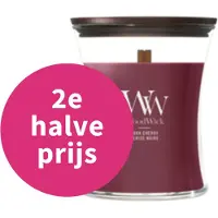 Woodwick dark cherry medium candle