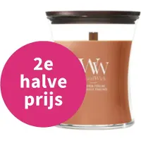 Woodwick Pumpkin Praline Medium Geurkaars