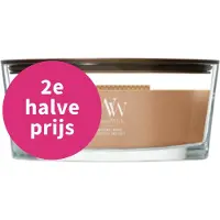 Woodwick Hazelnut Roast Ellipse Geurkaars