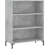 vidaXL Hoge kast 69,5x34x180 cm bewerkt hout betongrijs
