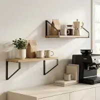 vidaXL Wandplanken 2 st Sonoma Eiken 40 x 16 x 15,5 cm