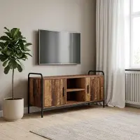 vidaXL Tv-meubel 99 x 33 x 50 cm Oud hout Bewerkt hout