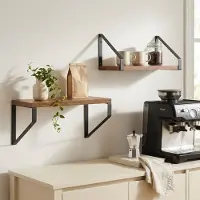 vidaXL Wandplanken 2 st Oud hout 30 x 16 x 15,5 cm