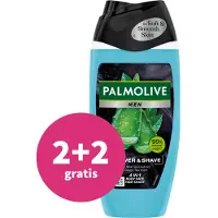 Palmolive 2+2 gratis: Men 4in1 Shower & Shave 250 ml