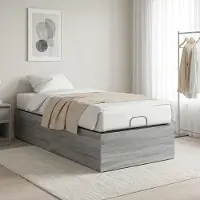 vidaXL Bedomranding voor verstelbare bedbodem Grijs Sonoma 80 x 200 cm