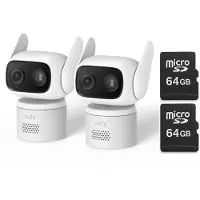 Eufy WiredCam C31 2 - Cam Pack IP-beveiligingscamera - Binnen & buiten - 1080 x 1920 Pixels + 2x MicroSDXC 64GB