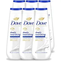 Dove 6 x Douchecrème - Deeply Nourishing - 600 ml - Voordeelverpakking - 6 stuks