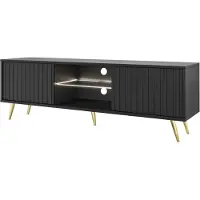 Selsey TV-kast, dressoir, salontafel, TV-meubel met lamellen, 135 cm