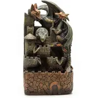 Ancient Wisdom Tafelblad Waterornament - 35cm - Draken, Kristallen Bol & Waterwiel