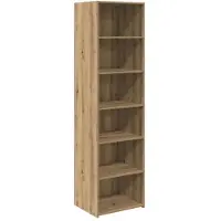 vidaXL Kast Artisan Eiken 50 x 41 x 185 cm Bewerkt hout
