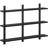 vidaXL Wandplank Zwart eiken 79.5 x 13.5 x 58 cm Bewerkt hout