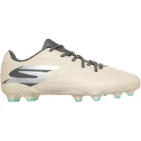SKECHERS Razor 2 Low Gras / Kunstgras Voetbalschoenen (MG) Kids Beige Donkergrijs Turquoise
