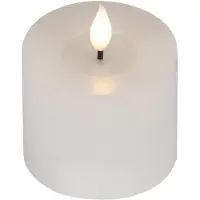 Kaemingk led kaars echt wax wit 9,5 cm flikkerend