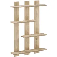vidaXL Wandplank Sonoma Eiken 61 x 13,5 x 88 cm Bewerkt hout