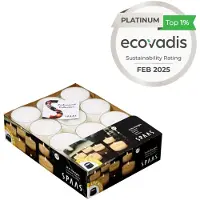 Spaas 4x Theelichten Maxi Wit 10 Branduren 24 stuks