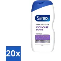 Sanex 20 x - BiomeProtect Dermo - Douchecrème - Reactieve Huid - 400 ml - Reactieve Huid - Kalmerende Douchecrème - Huidbarrière - Dermatologisch Getest - Huidverzorging