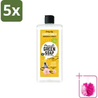 Marcel's Green Soap 5 x Marcel’s Green Soap – Conditioner – Vanilla & Cherry Blossom – 300 ml - Bulkverpakking - Haarverzorging - Douchemop - Natuurlijke conditioner