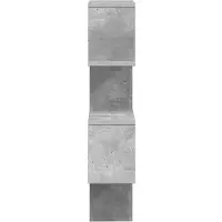 vidaXL Wandplank Betongrijs 39 x 15 x 76 cm