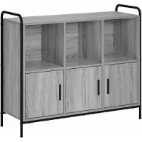 vidaXL Dressoir Grijs Sonoma 97 x 33 x 81 cm Bewerkt hout