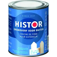Histor Perfect Base Grondverf Hout Buiten 750 ML - Wit