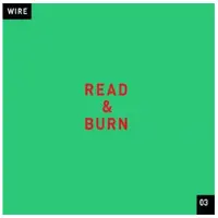 Konkurrent Wire - Read & Burn 3 (CD)