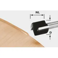 Festool 491666 HW D 19/16 S8 Kantenfrees - 19 X 46 X 16mm