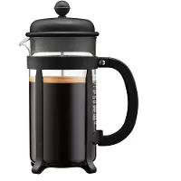 Bodum French press coffee maker - - 1908-01 - Black - Borosilicate glass - Stainless steel
