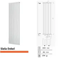 Boss & Wessing Handdoekradiator BWS Siela Enkel 1800 x 462 mm