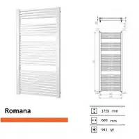 Boss & Wessing Designradiator bws romana 1755x600 mm